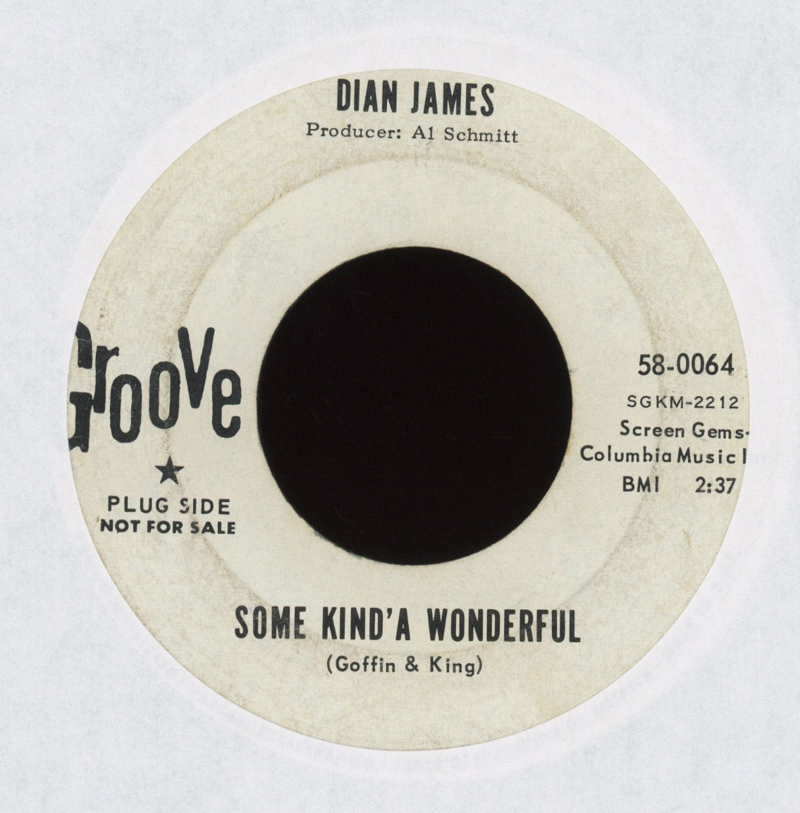 Dian James - Some Kind'a Wonderfu on Groove Promo Northern Soul 45