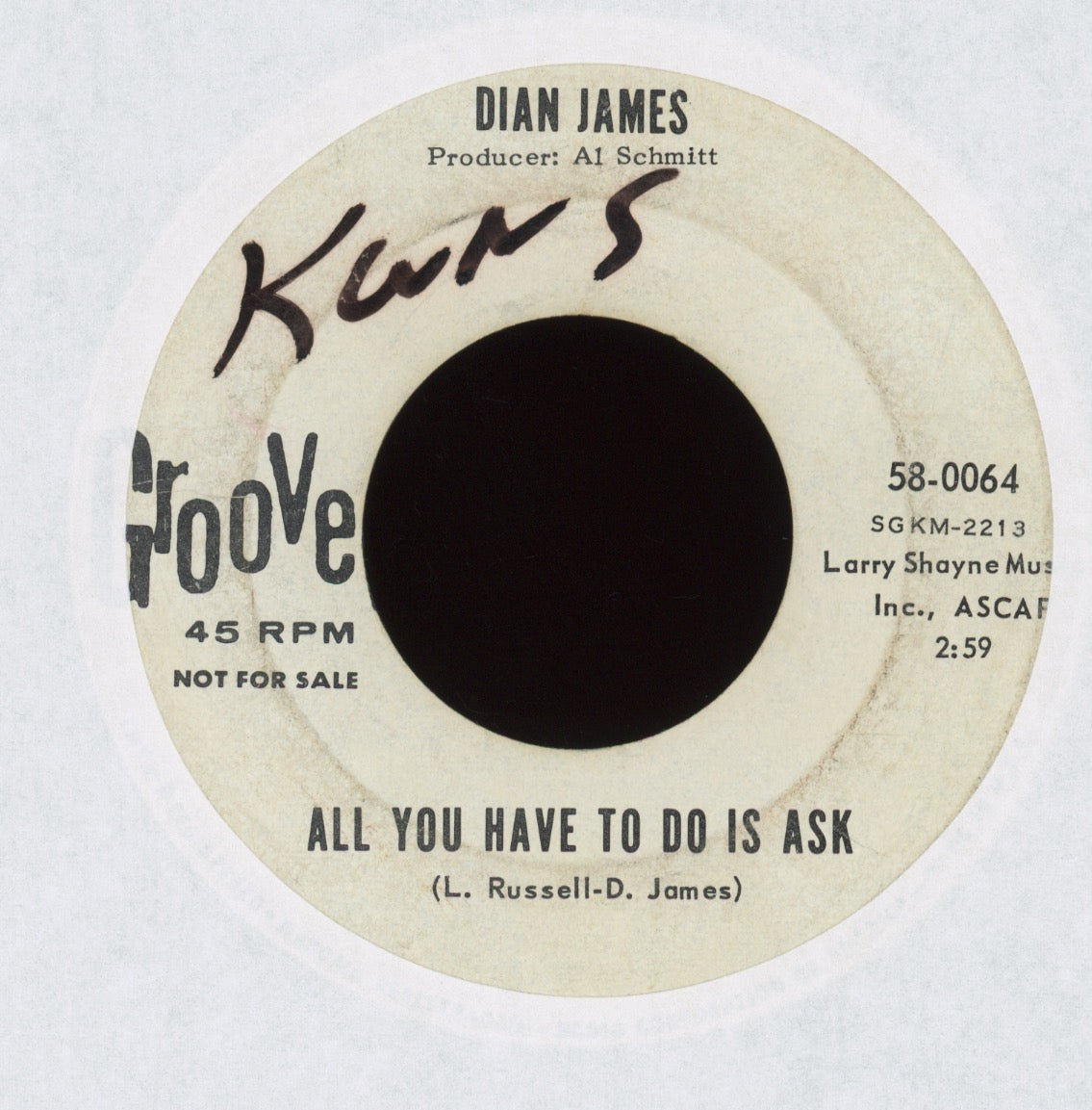 Dian James - Some Kind'a Wonderfu on Groove Promo Northern Soul 45