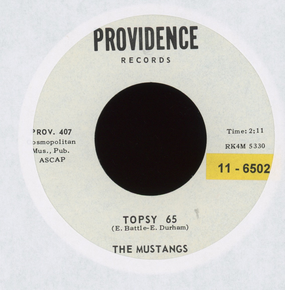 The Mustangs - Rumpus on Providence Promo Surf 45