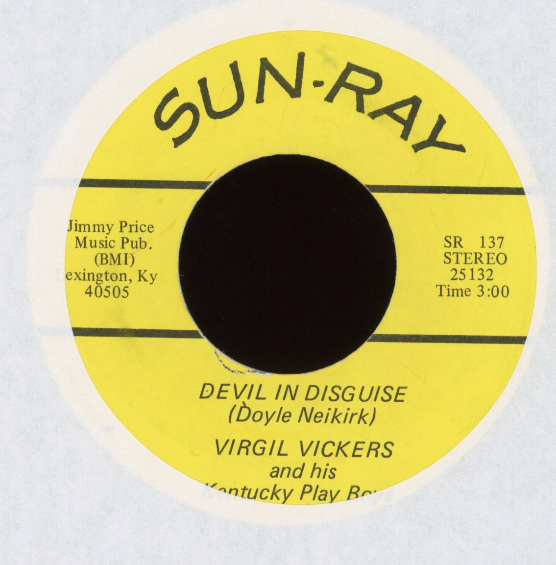Virgil Vickers And His Kentucky Play Boys - Truck Driver's Rock on Sun Ray Rockabilly 45