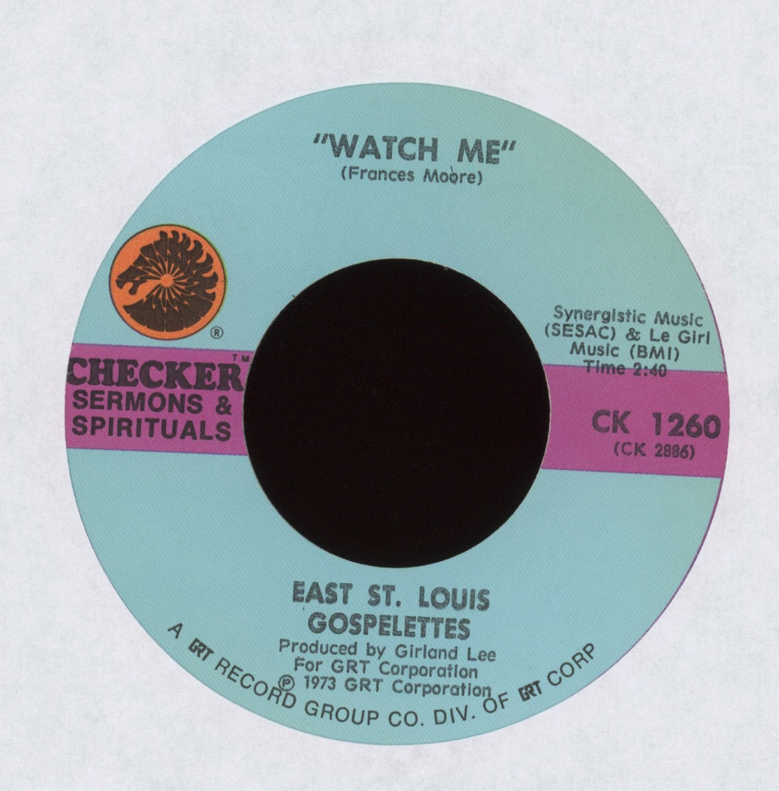 The East St. Louis Gospelettes - Watch Me on Checker Gospel Soul 45