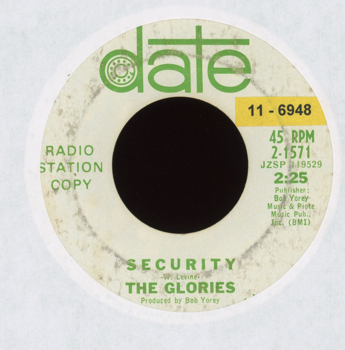 The Glories - (I Love You Babe But) Give Me My Freedom on Date Promo Northern Soul 45