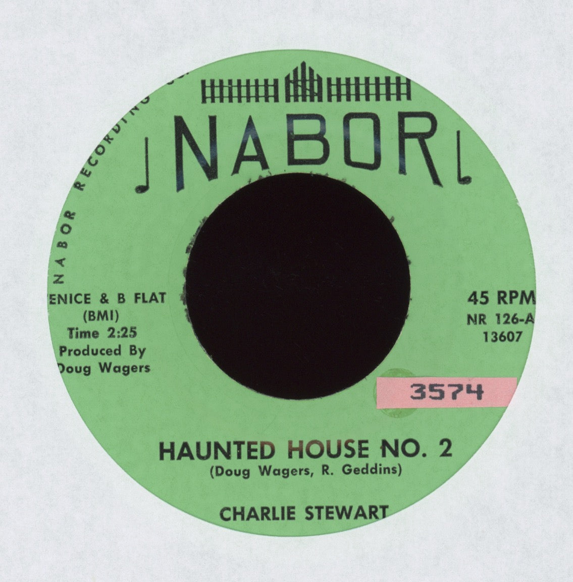 Charlie Stewart - Haunted House No. 2 on Nabor Halloween Country Bop 45