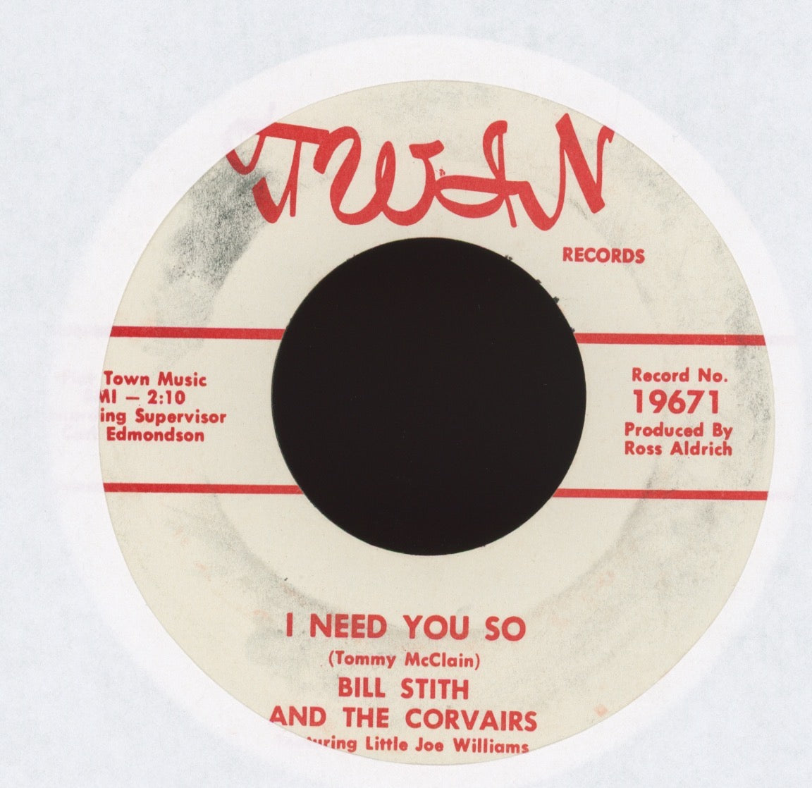 Bill Stith - I'm Gonna Marry You on Twin R&B 45