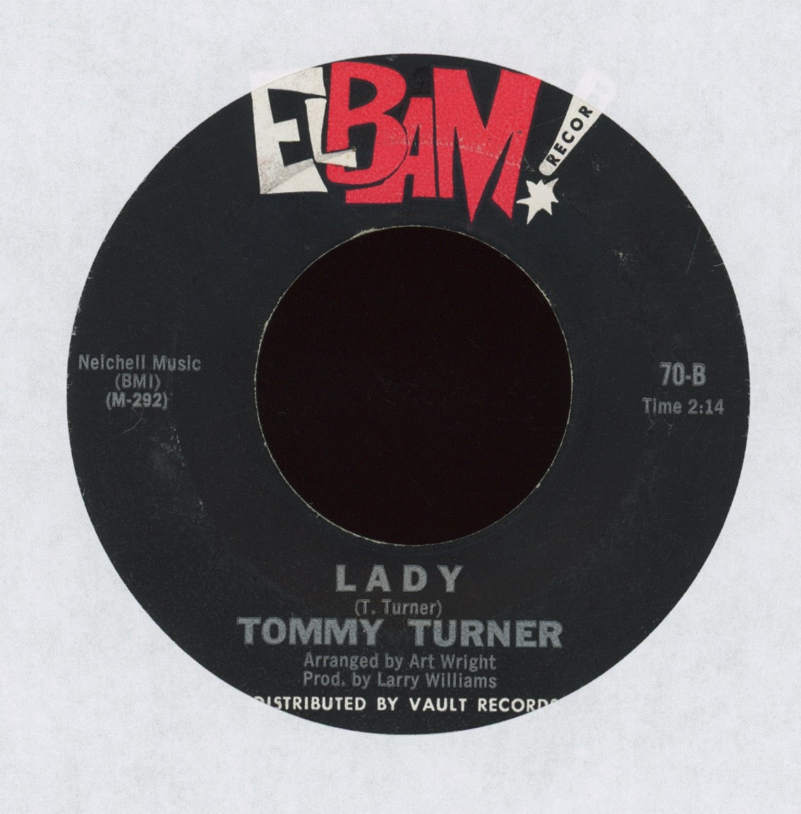 Tommy Turner - Lady on Ebam Northern Soul 45