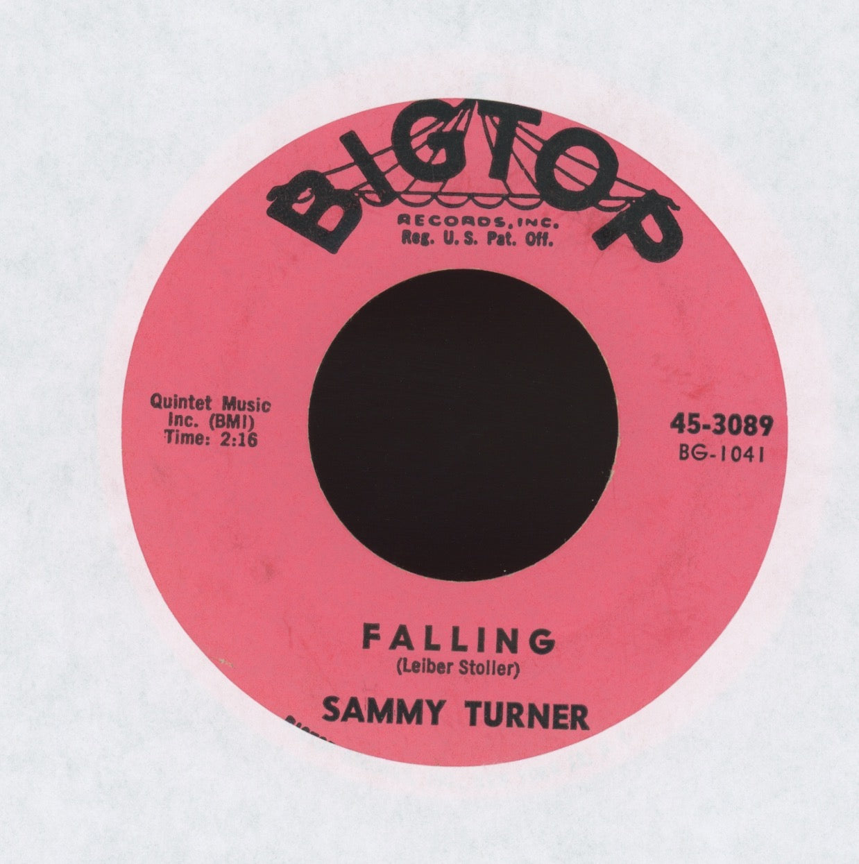 Sammy Turner - Raincoat In The River on Bigtop Northern Soul 45
