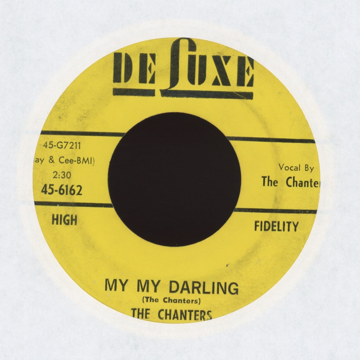 The Chanters - My My Darling on Deluxe R&B Doo Wop 45
