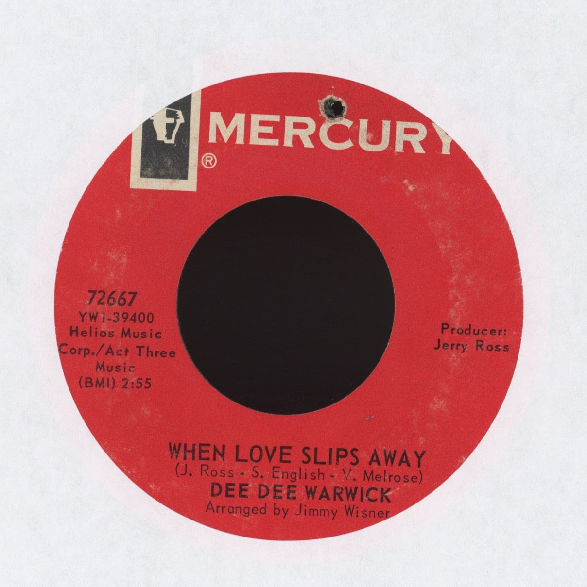 Dee Dee Warwick - When Love Slips Away on Mercury Northern Soul 45