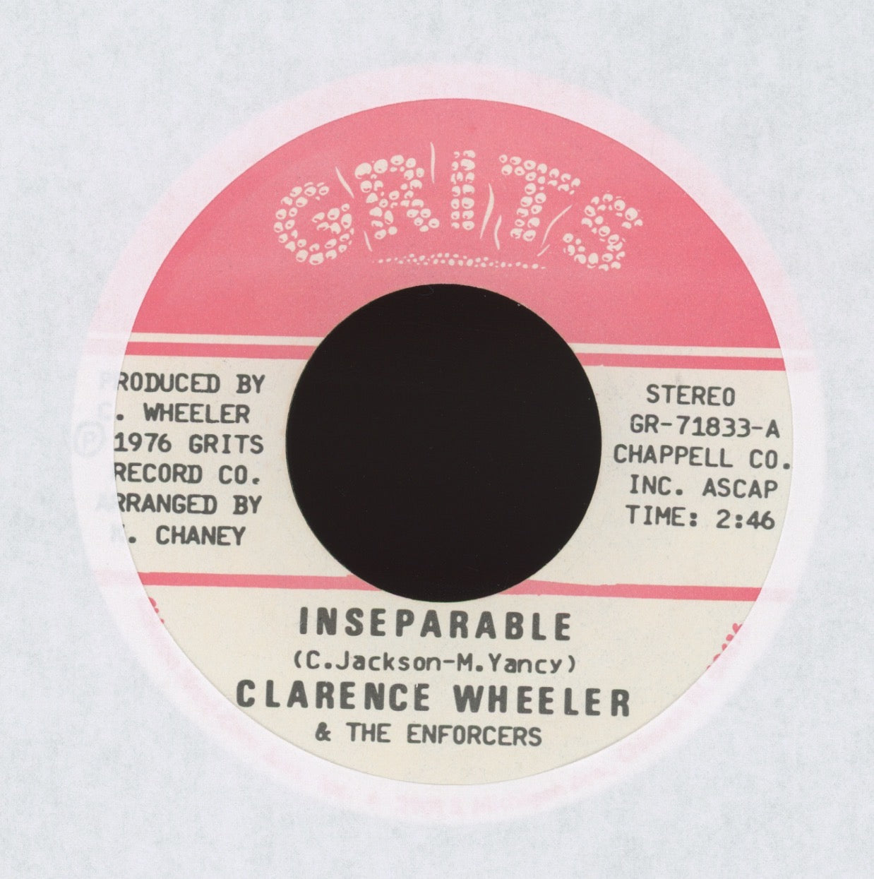 Clarence Wheeler & The Enforcers - Calling Card on Grits Soul Jazz 45