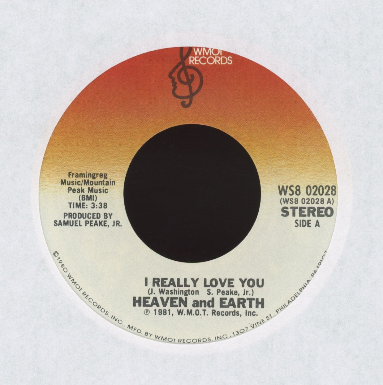 Heaven And Earth - I Really Love You on WMOT Modern Soul 45