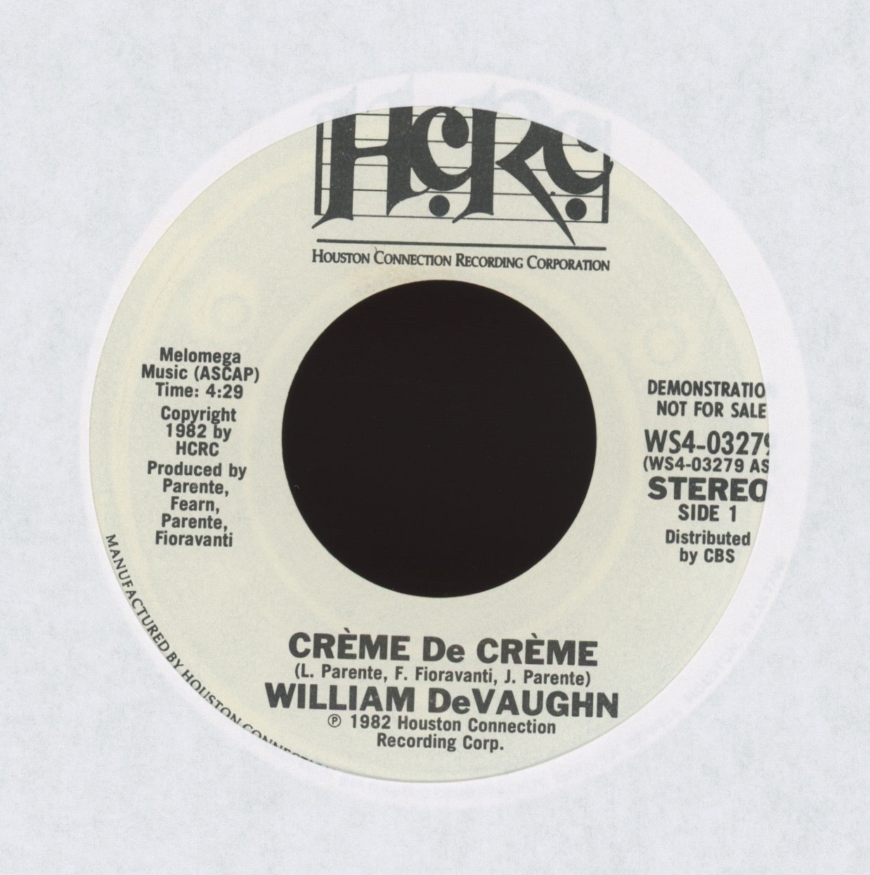 William DeVaughn - Crème De Crème on HRC Promo Modern Soul 45