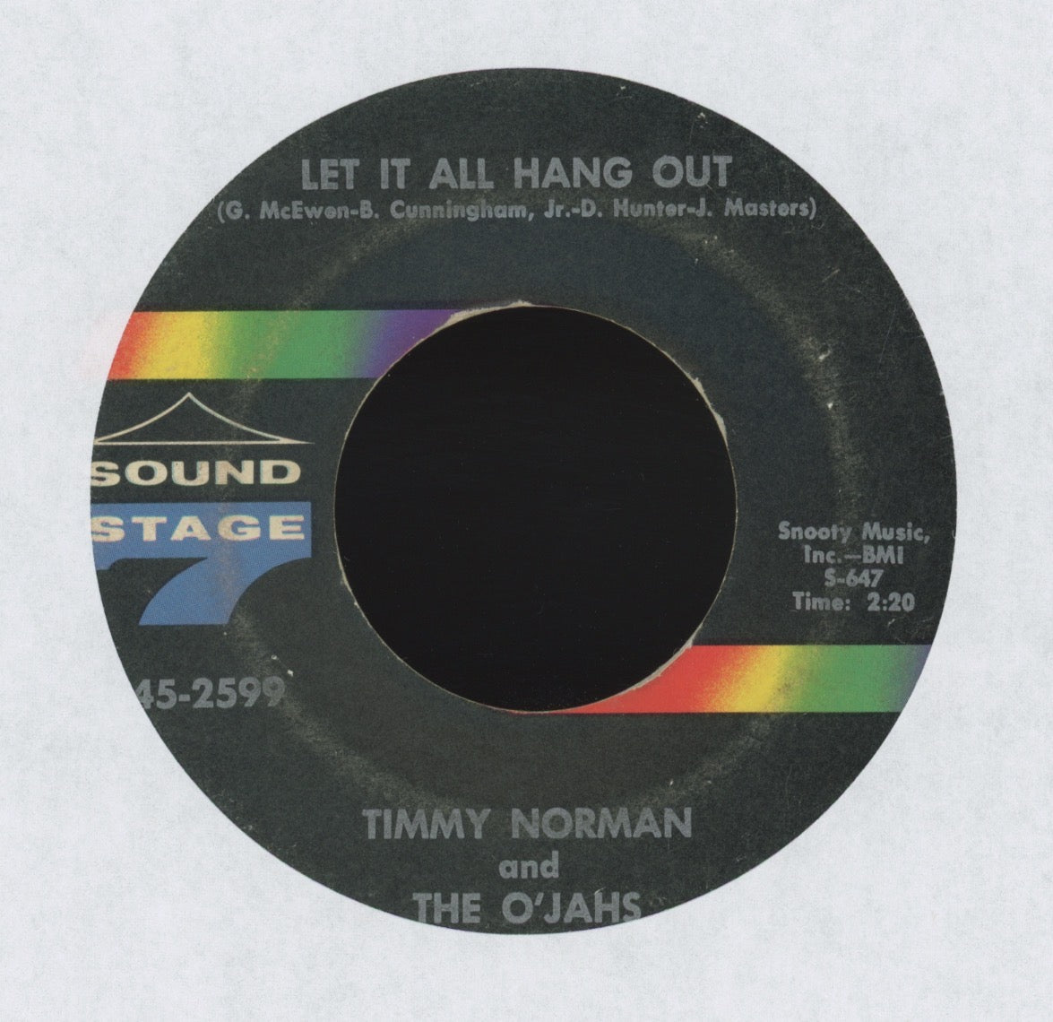 Timmy Norman And The Fabulous Odah's - Let It All Hang Out on SS7 Funk 45