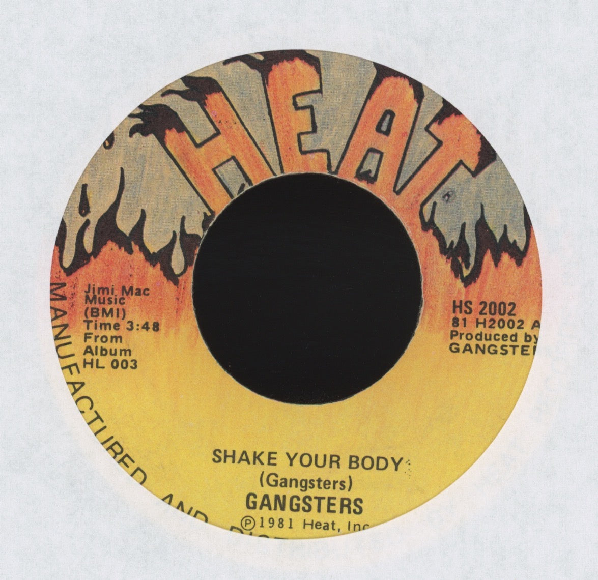Chicago Gangsters - Shake Your Body on Heat Modern Soul Boogie 45