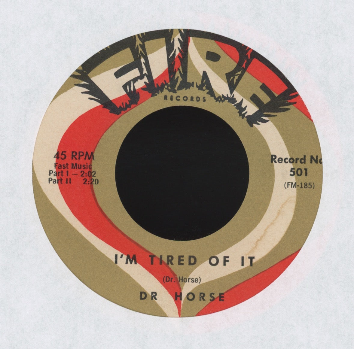 Dr. Horse - I'm Tired Of It on Fire R&B Blues 45