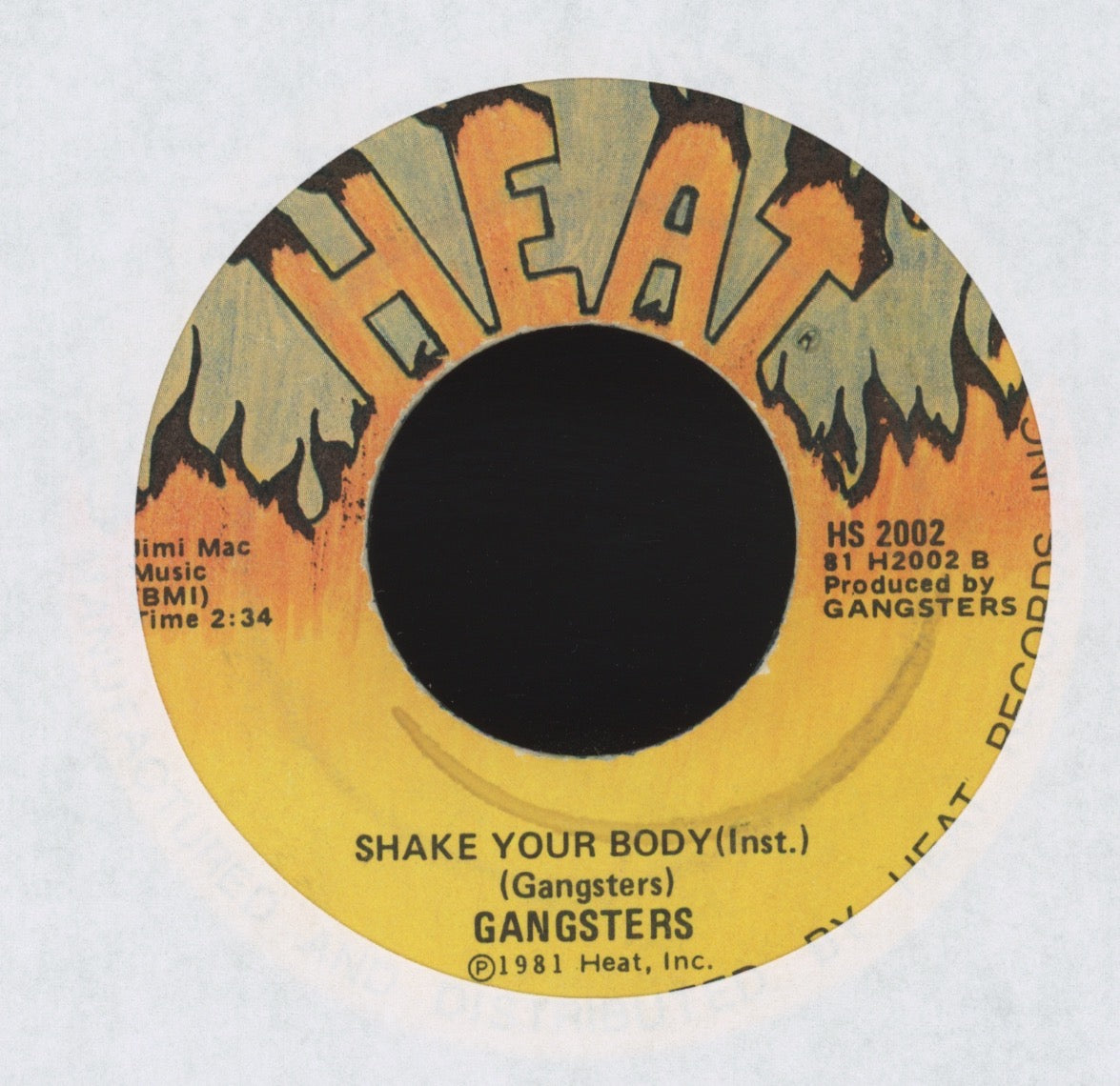 Chicago Gangsters - Shake Your Body on Heat Modern Soul Boogie 45