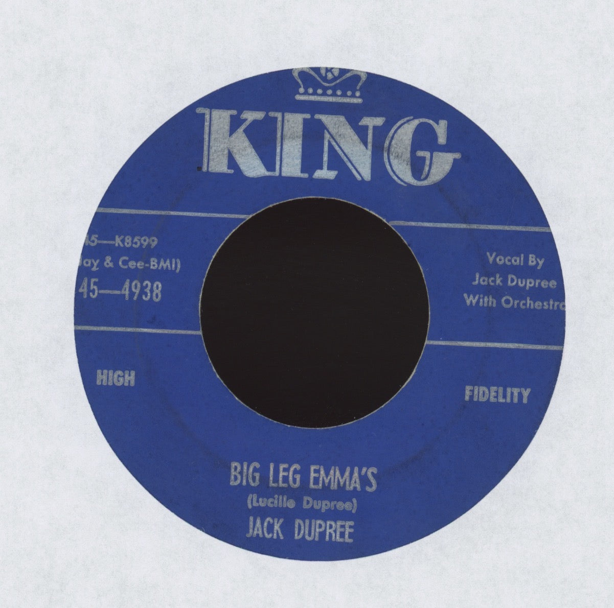 Champion Jack Dupree - Mail Order Woman on King R&B 45