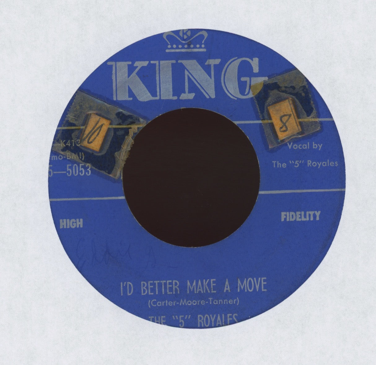 The 5 Royales - Think on King R&B 45