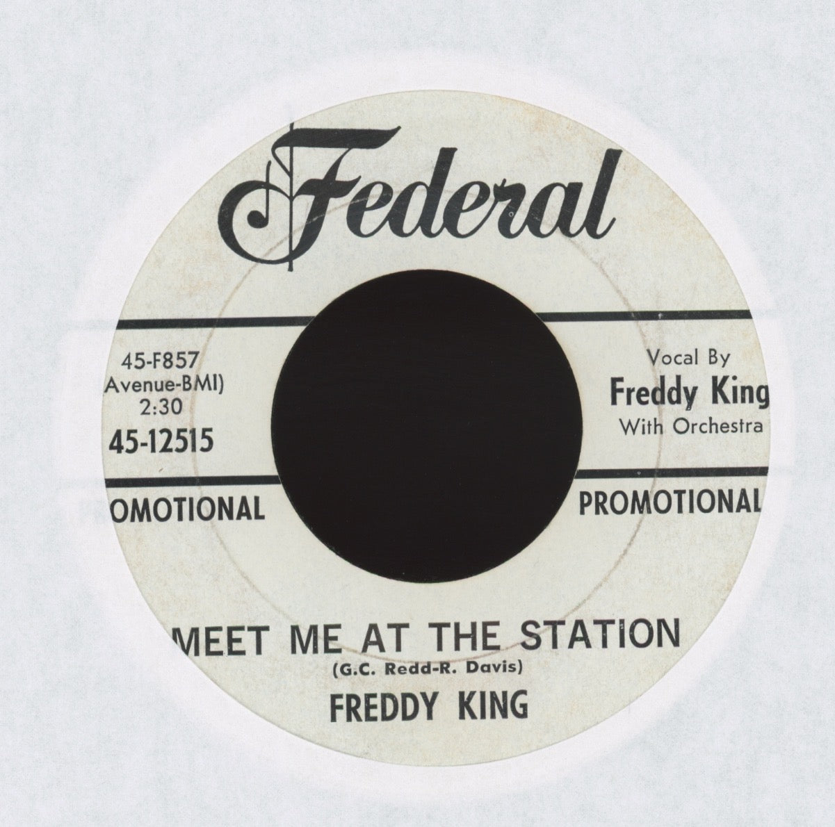 Freddie King - King-A-Ling on Federal Promo R&B 45