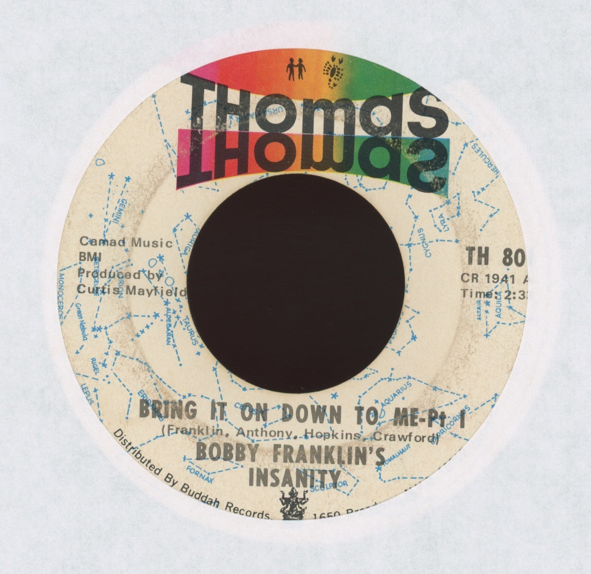Bobby Franklin's Insanity - Bring It On Down To Me on Thomas Funk 45