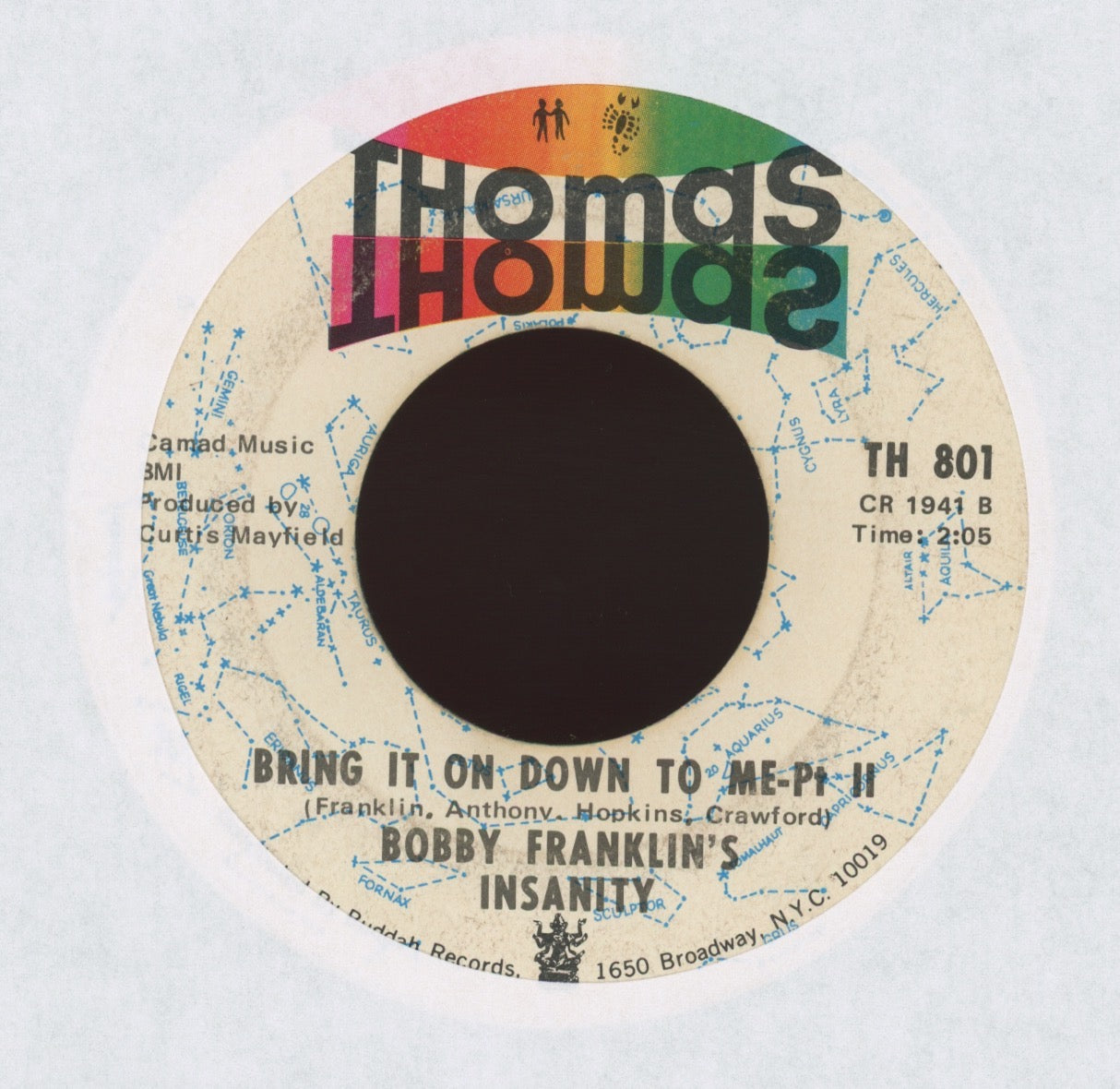 Bobby Franklin's Insanity - Bring It On Down To Me on Thomas Funk 45