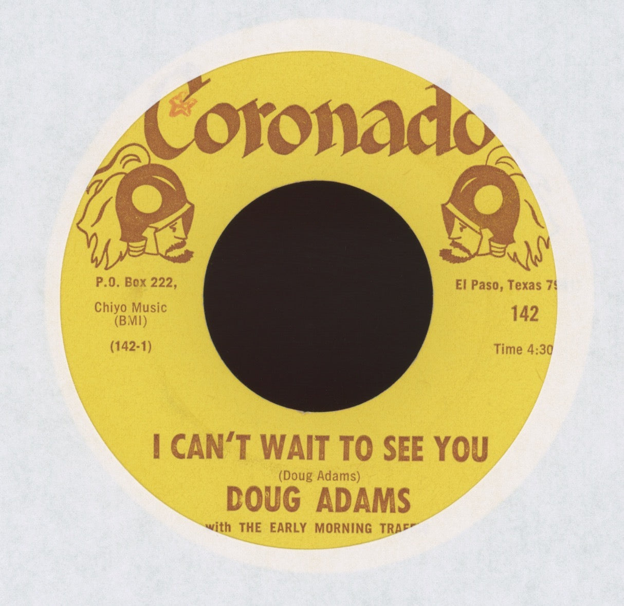 Douglas Adams - I Can't Wait To See You on Coronado Psych Rock 45