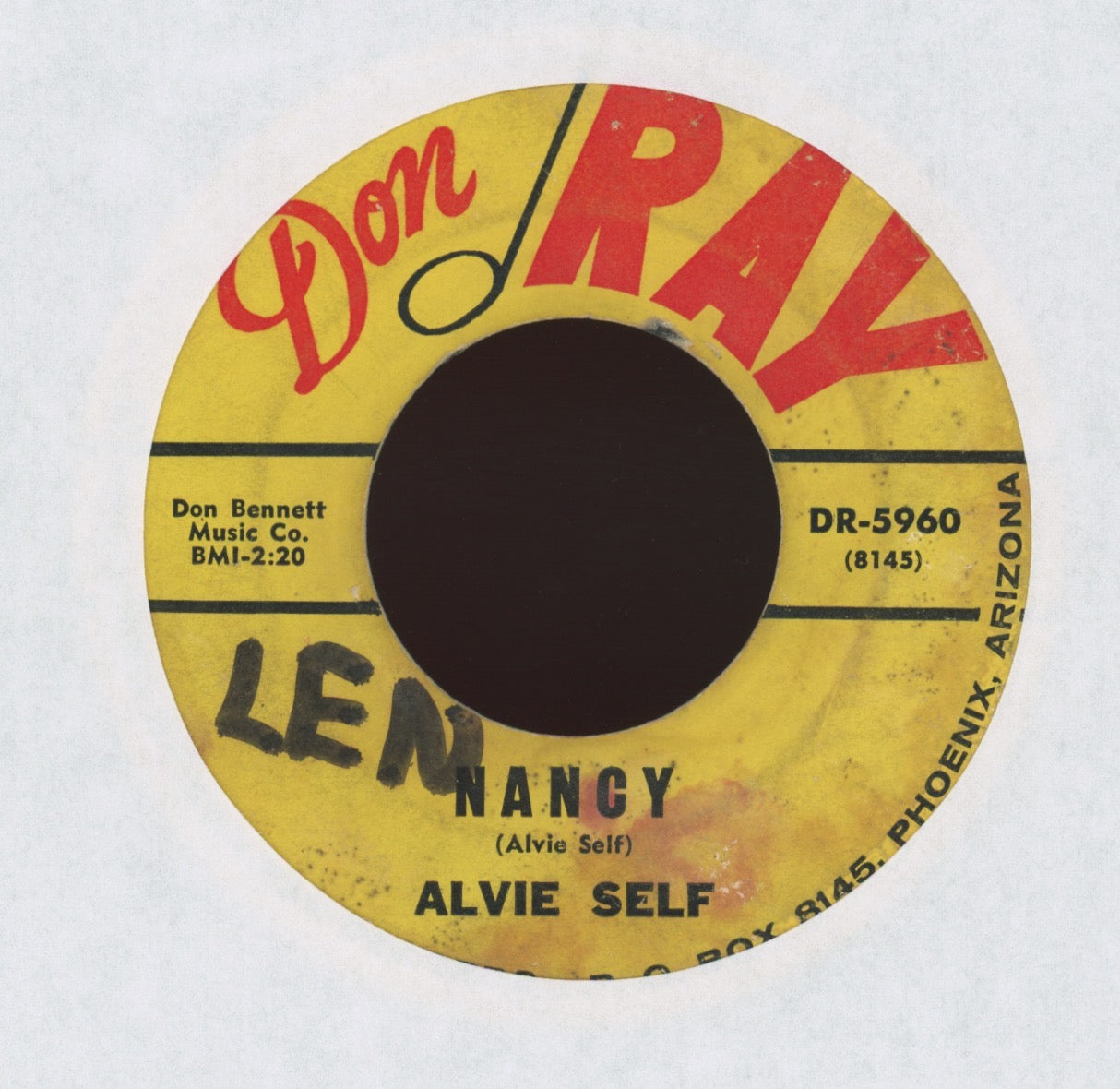 Alvie Self - Let's Go Wild on Don Ray Rockabilly 45