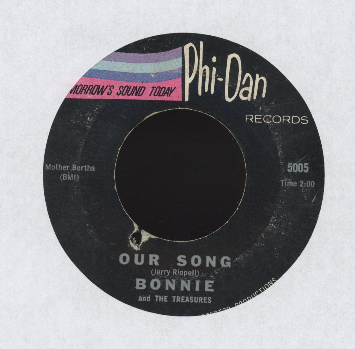 Bonnie And The Treasures - Home Of The Brave on Phi-Dan R&B Girl Group 45