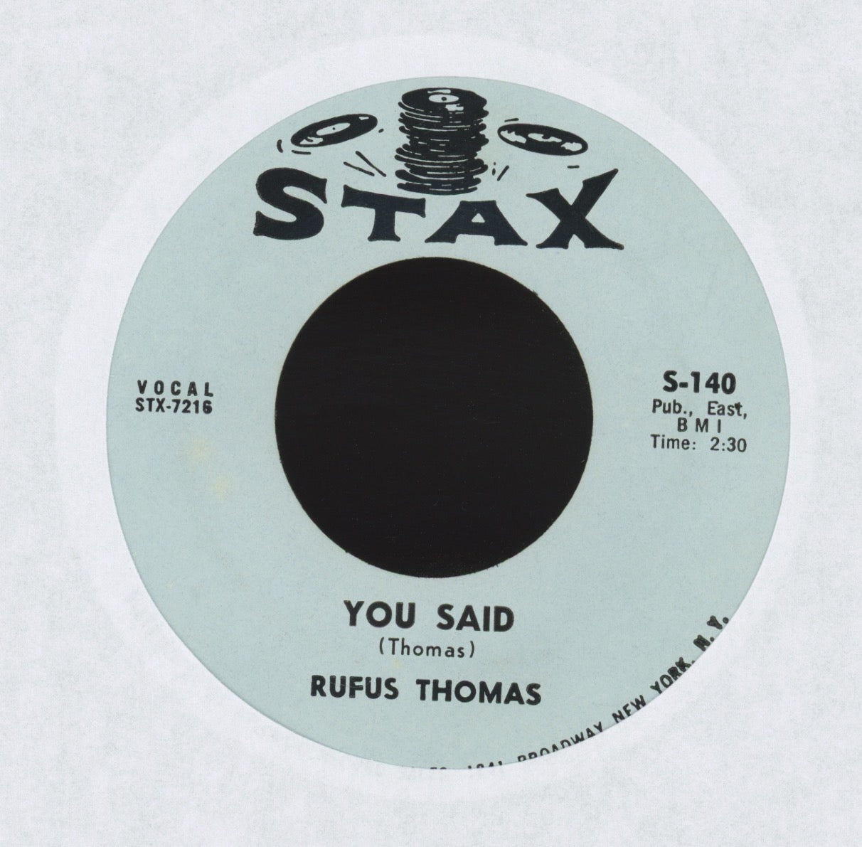 Rufus Thomas - Walking The Dog on Stax R&B 45