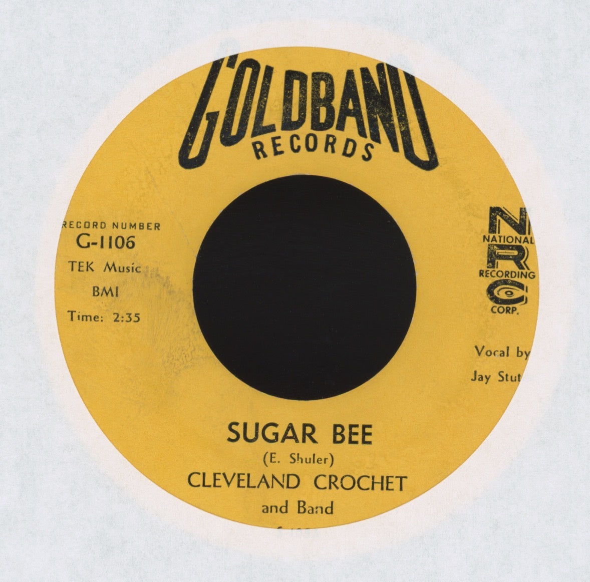 Cleveland Crochet & Band - Sugar Bee on Goldband R&B 45