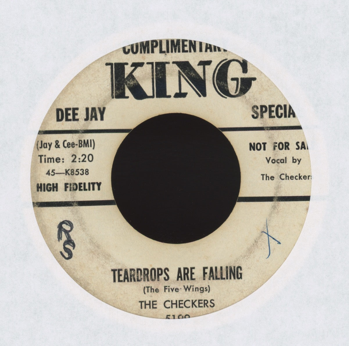 The Checkers - Rock-A-Locka on King Promo R&B Doo Wop 45