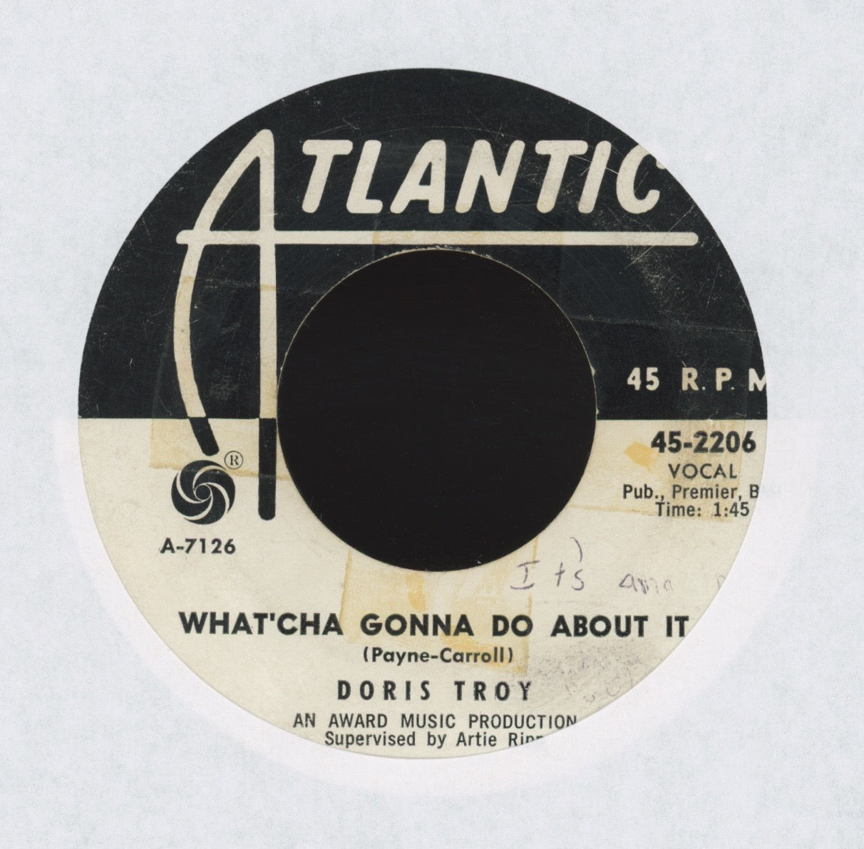 Doris Troy - What'cha Gonna Do About It on Atlantic Promo Northern Soul 45