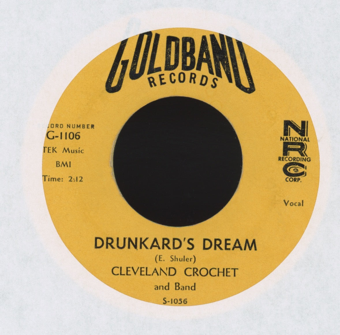 Cleveland Crochet & Band - Sugar Bee on Goldband R&B 45