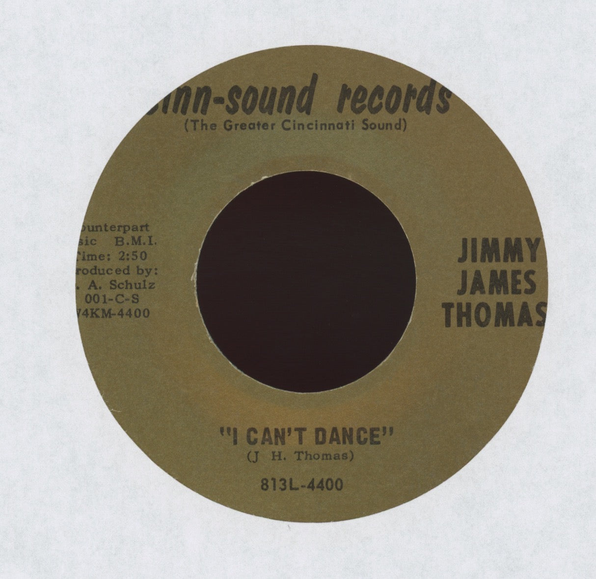 Jimmy James Thomas - I Can't Dance on Cinn-Sound Funk 45