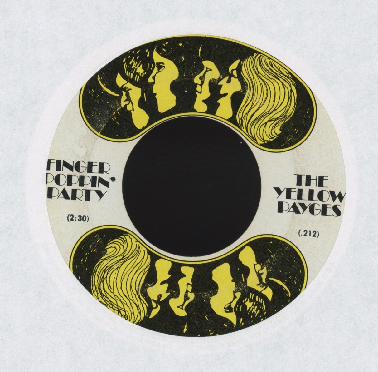 The Yellow Payges - Finger Poppin' Party on Uni Rock 45