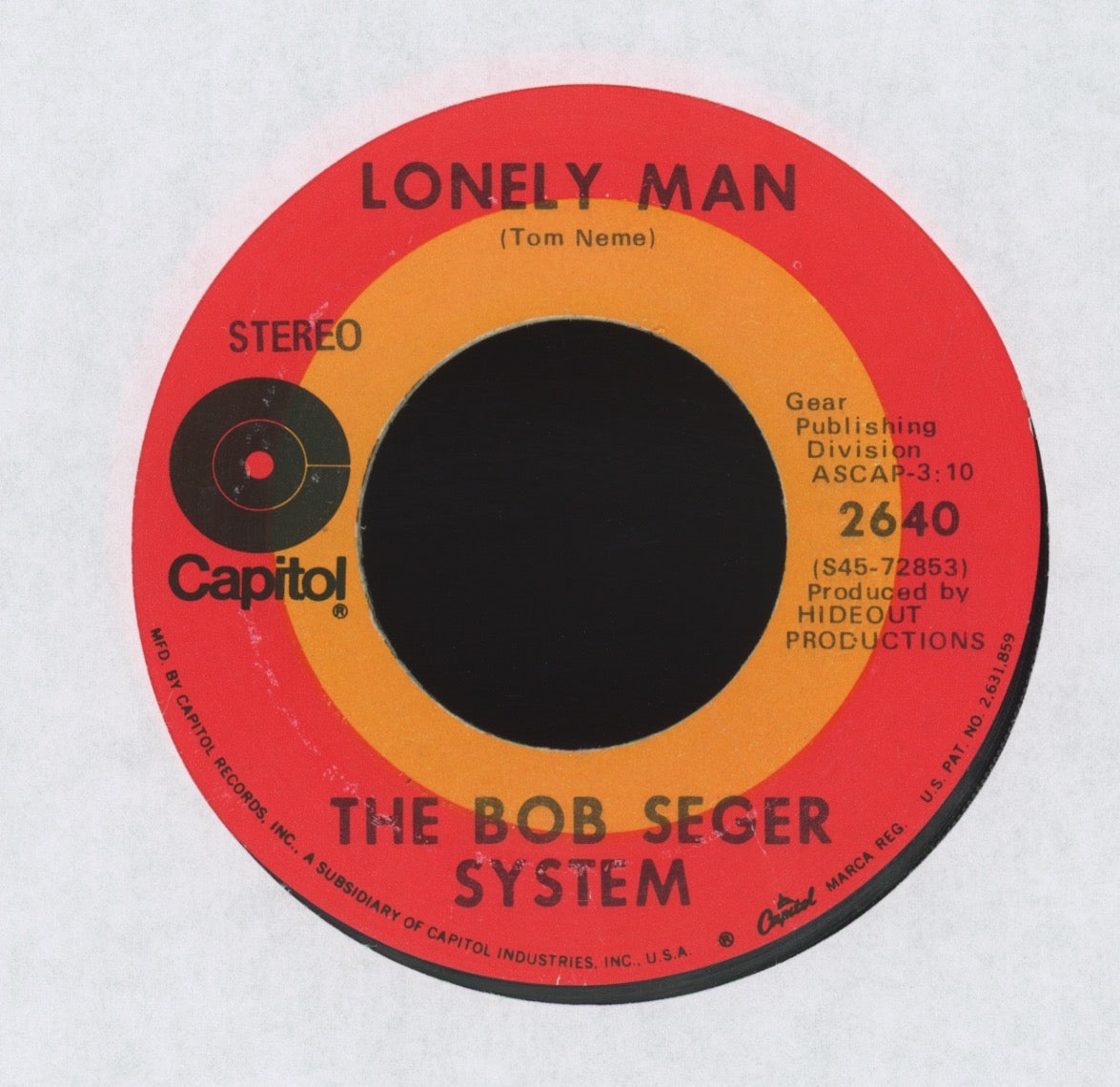 Bob Seger System - Innervenus Eyes on Capitol