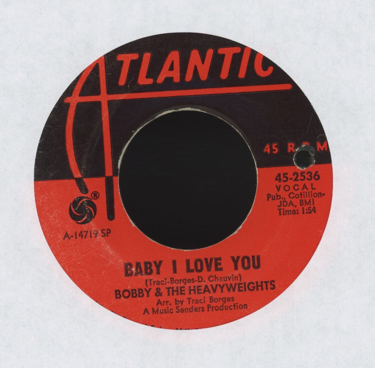 Bobby And The Heavyweights - Soul Train on Atlantic Soul Funk 45