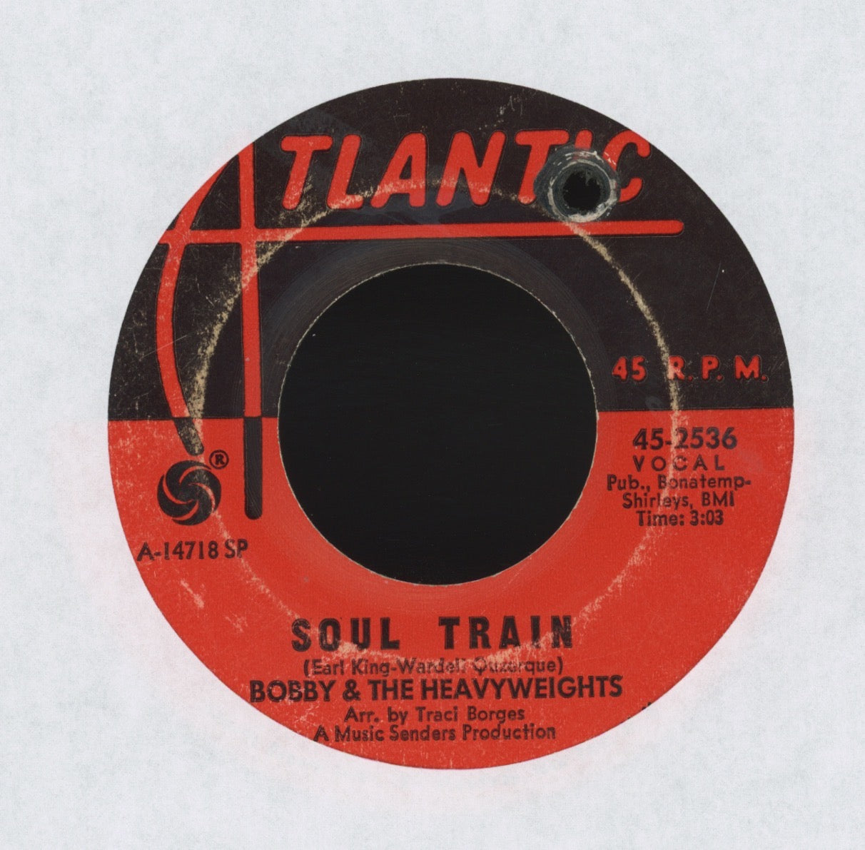 Bobby And The Heavyweights - Soul Train on Atlantic Soul Funk 45