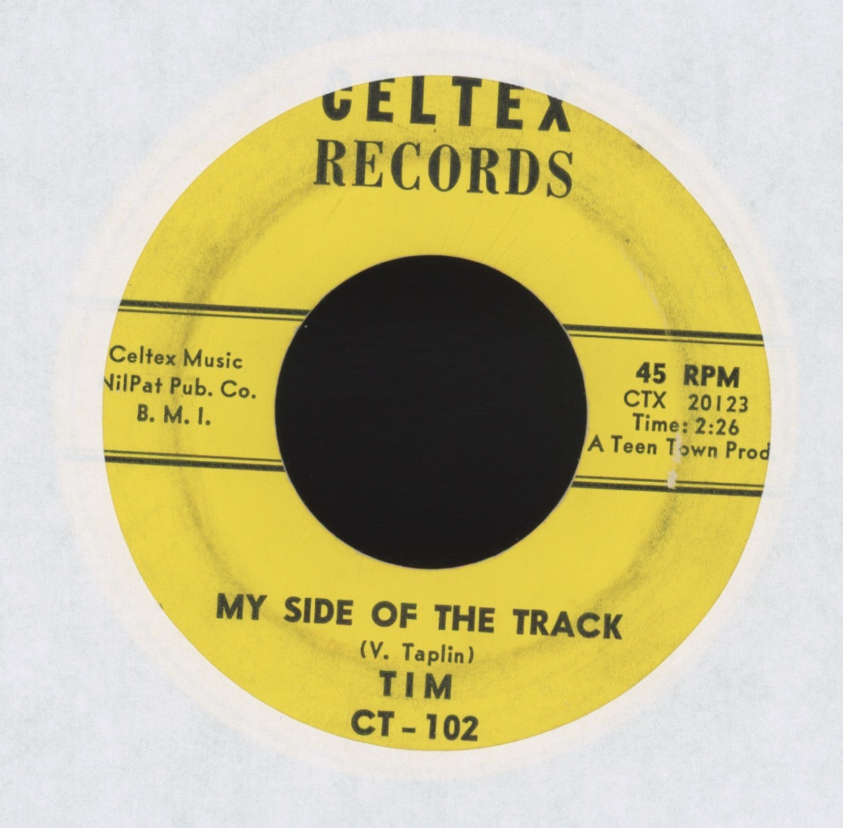 Tim - I Need Your Love on Celtex Northern Soul 45