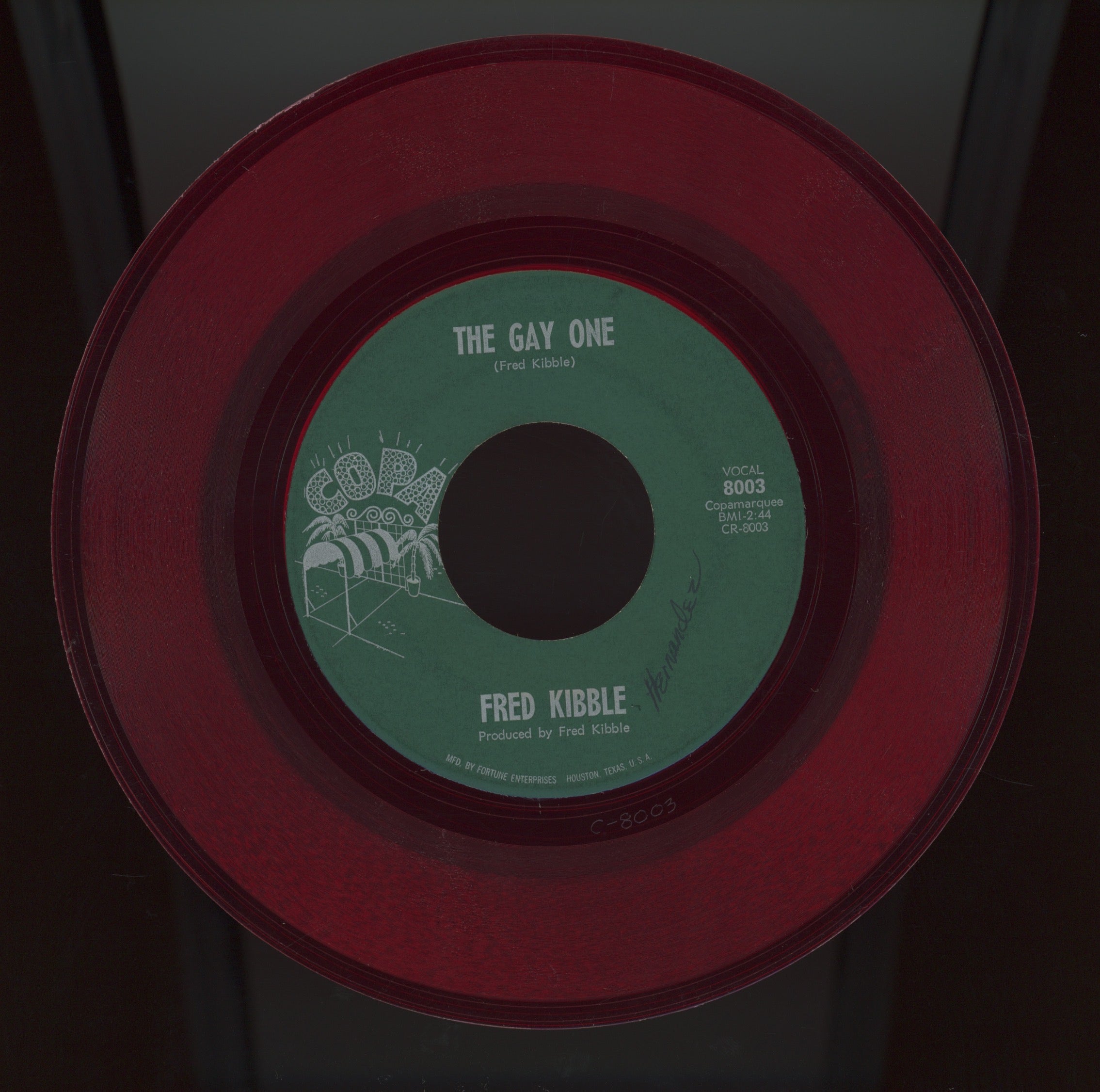 Fred Kibble - Hey Girl ! Hey Boy ! on Copa Red Vinyl Northern Soul 45