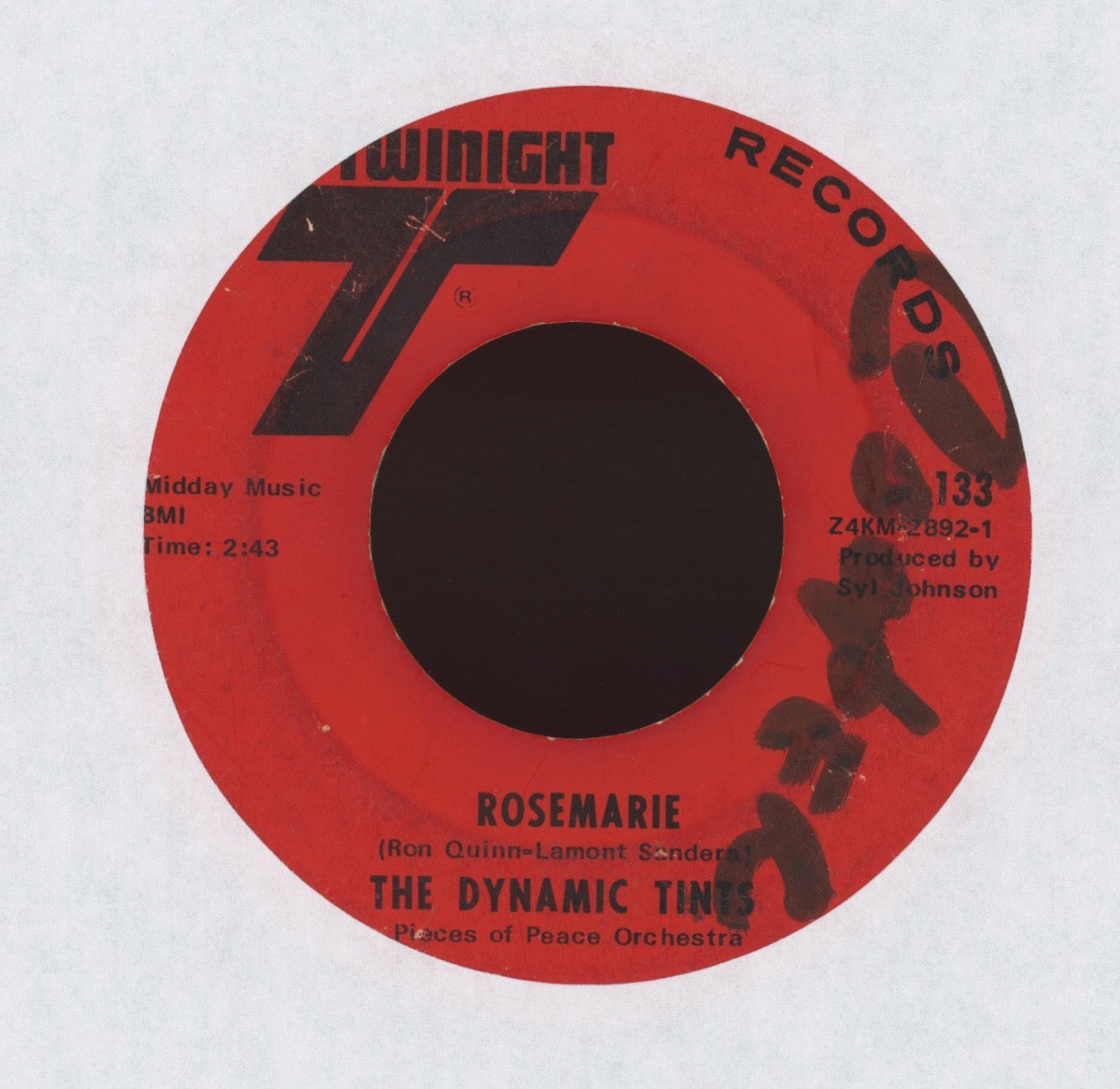 The Dynamic Tints - Be My Lady on Twinight Soul Funk 45