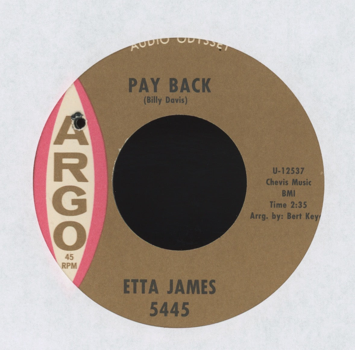 Etta James - Pay Back on Argo Northern Soul 45