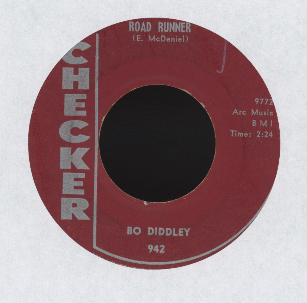 Bo Diddley - Road Runner on Checker R&B 45