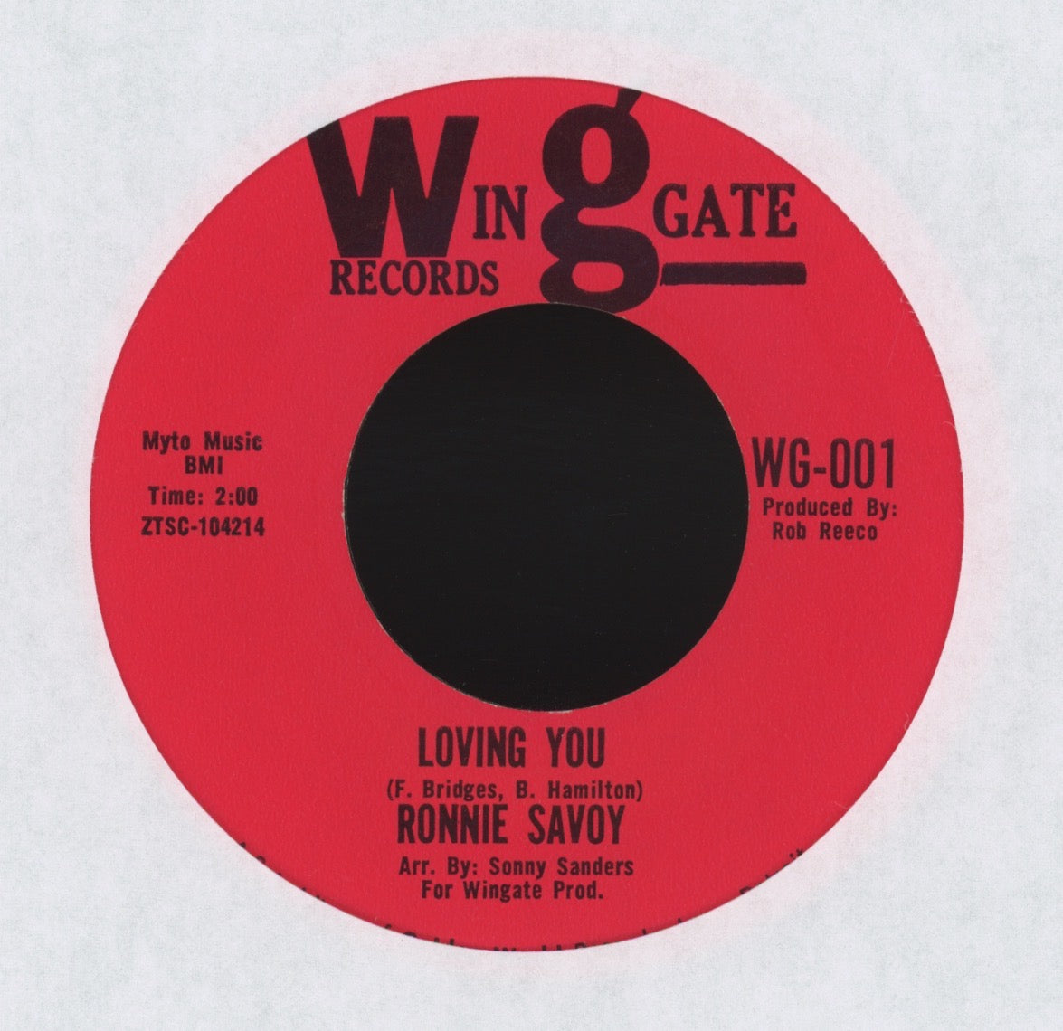 Ronnie Savoy - Memories Linger on Wingate Northern Soul 45