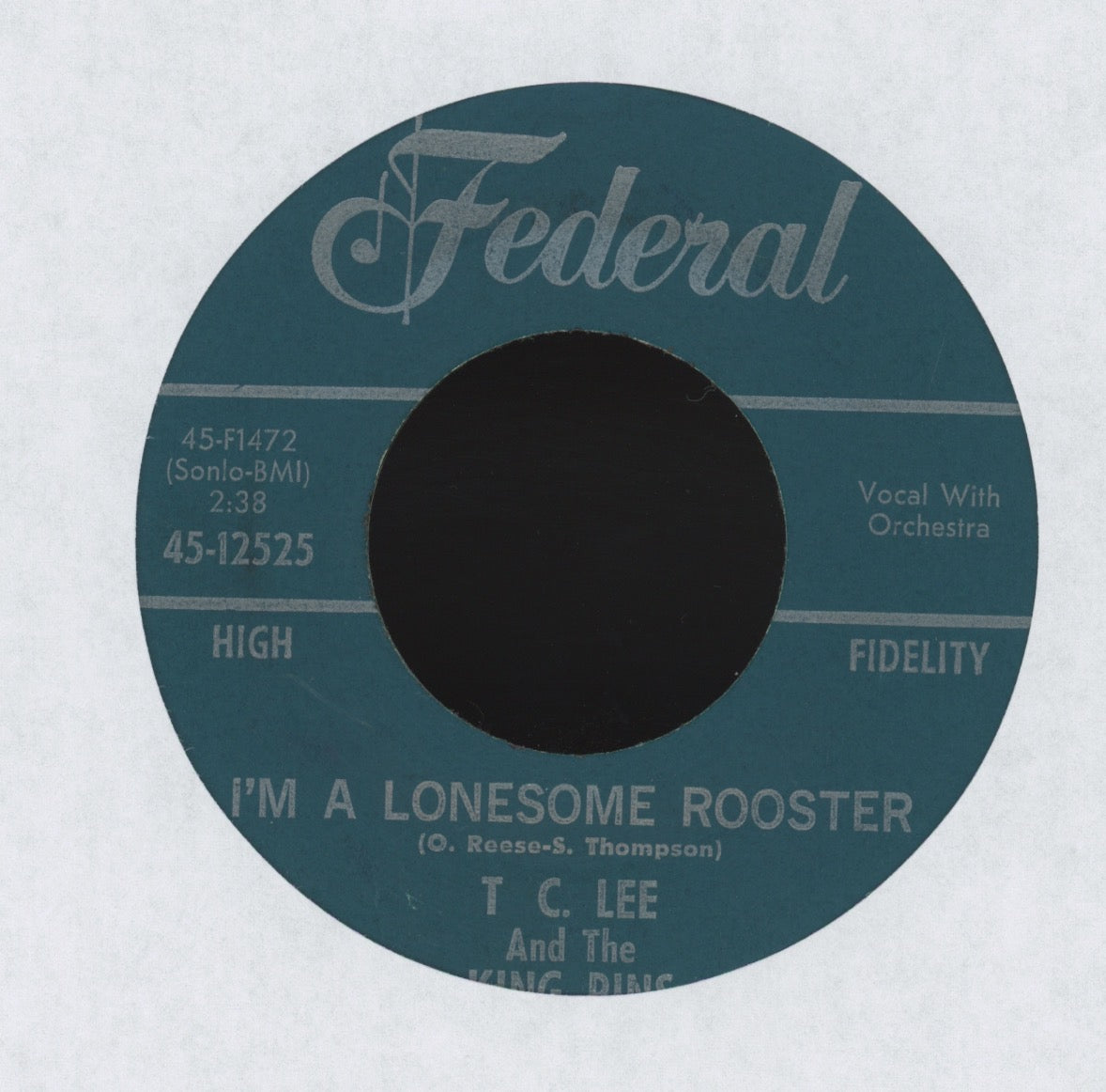 T.C. Lee - Just Keep On Smiling on Federal R&B 45