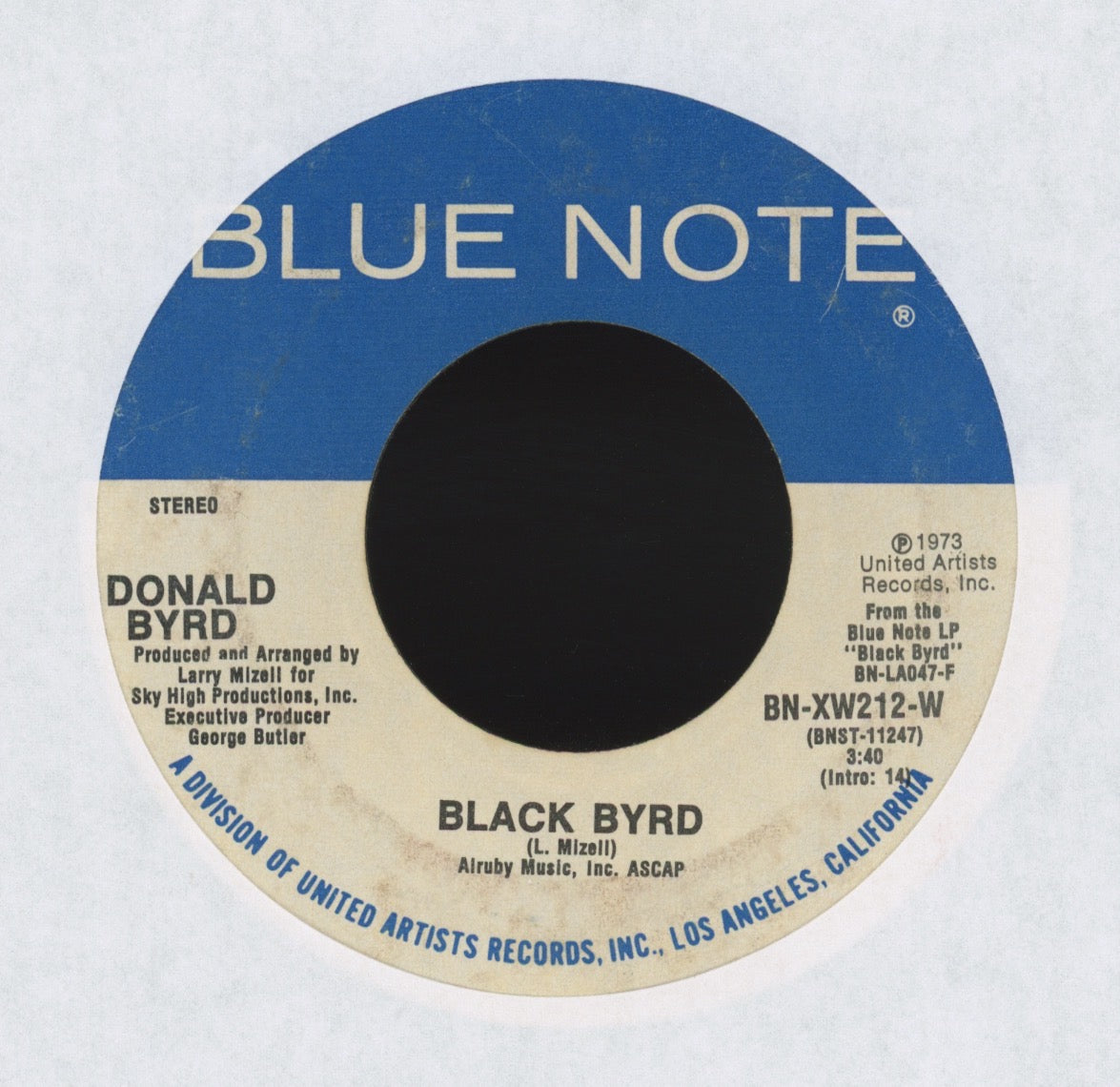 Donald Byrd - Black Byrd on Blue Note Jazz Funk 45