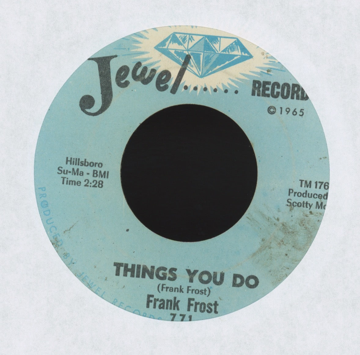 Frank Frost - Things You Do / Harpin' On It on Jewel R&B Blues 45