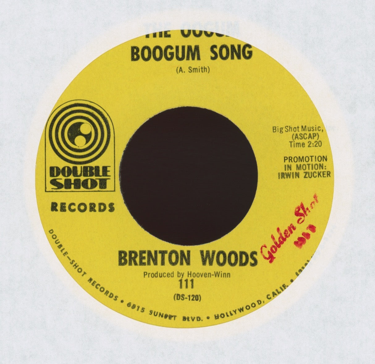 Brenton Wood - The Oogum Boogum Song on Double Shot Northern Soul 45