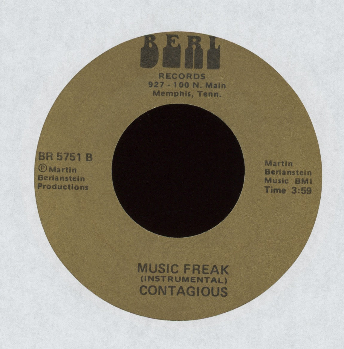 Contagious - Music Freak on Berl Modern Soul Boogie 45