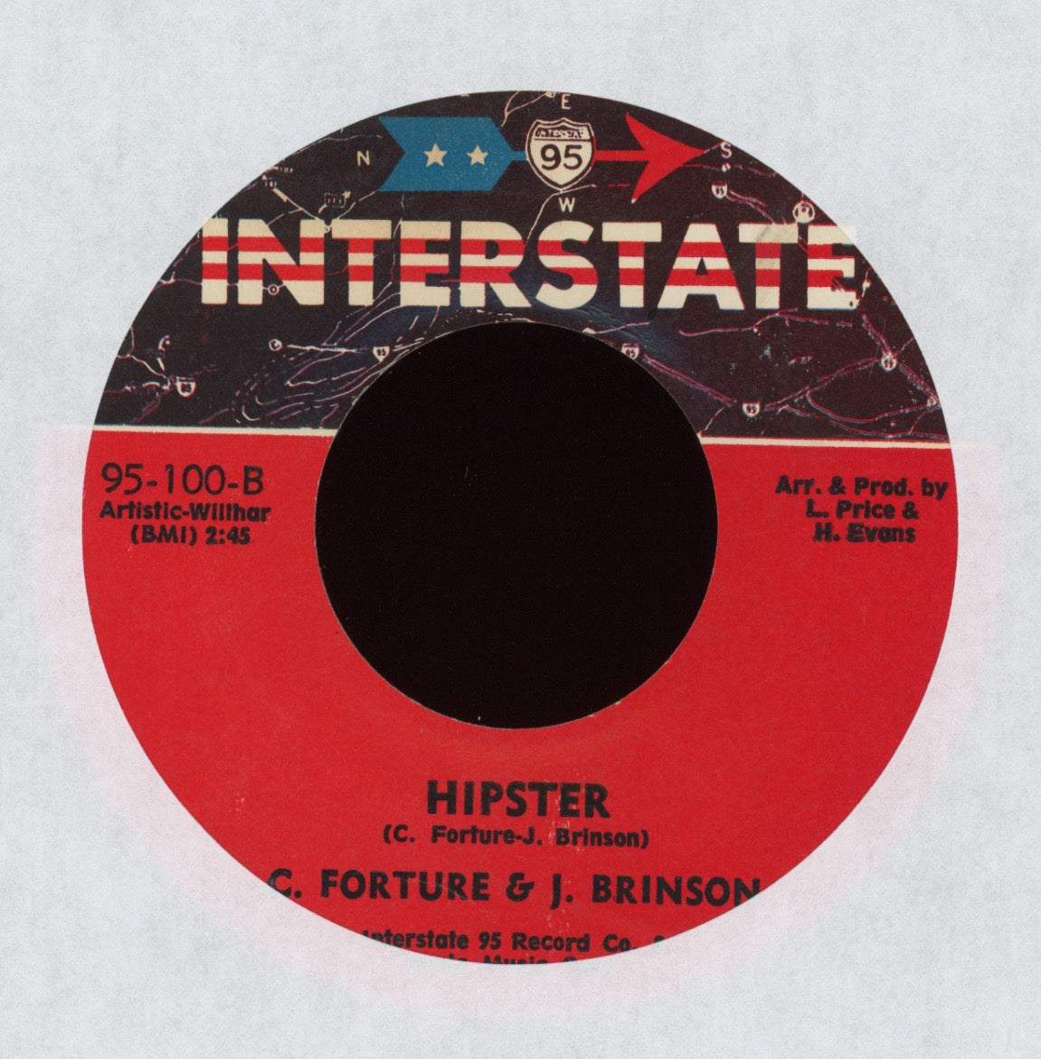 C. Forture & J. Brinson - Hipster / True Love on Interstate 95 Funk Sweet Soul 45