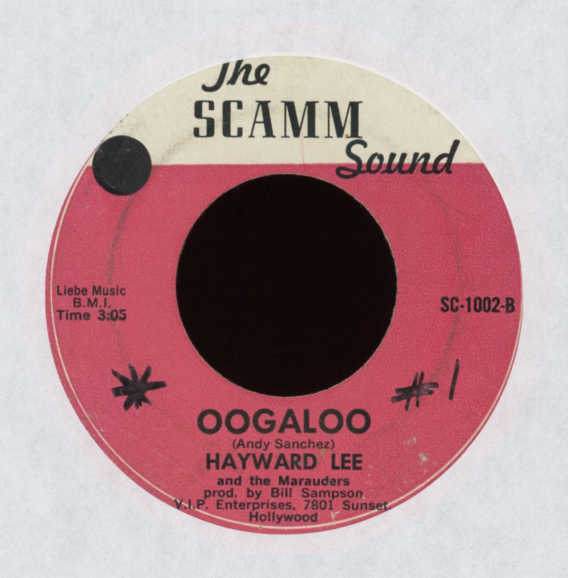 Hayward Lee And The Marauders - It's A Sin To Tell A Lie on The Scamm Sound Mod Funk 45